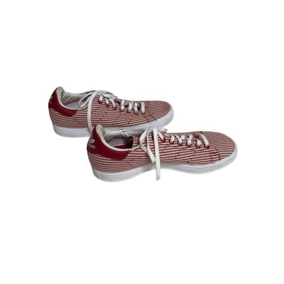 Adidas Stan Smith Red Pinstripe Striped Vulc Sneakers Size 9 - Picture 3 of 8